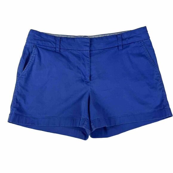 Cambridge Dry Goods Shorts Size 10 Blue Chino Flat Front Casual Summer Mid Rise - Picture 1 of 8